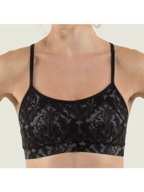 LULULEMON Flow Y Sports Bra Beautiful Baroque Black 6